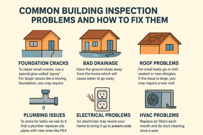 Common Building Inspection Problems and How to Fix Them