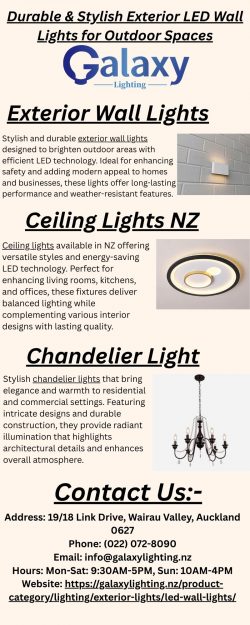 Durable & Stylish Exterior LED Wall Lights for Outdoor Spaces