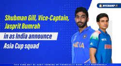 Shubman, Gill Vice-Captain, Jasprit Bumrah in as India Announce Asia Cup Squad
