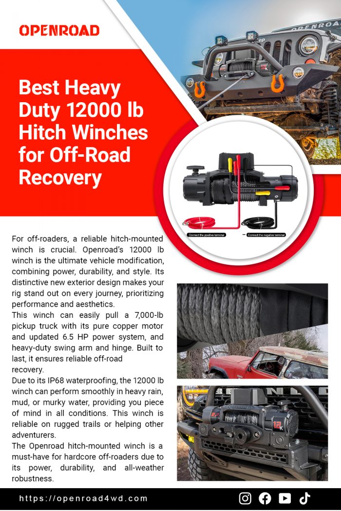 Best Heavy Duty 12000 lb Hitch Winches for Off-Road Recovery