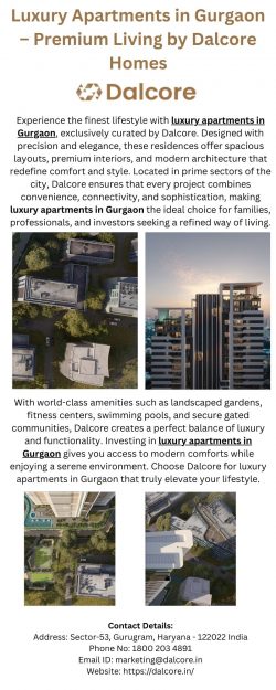Luxury Apartments in Gurgaon – Premium Living by Dalcore Homes