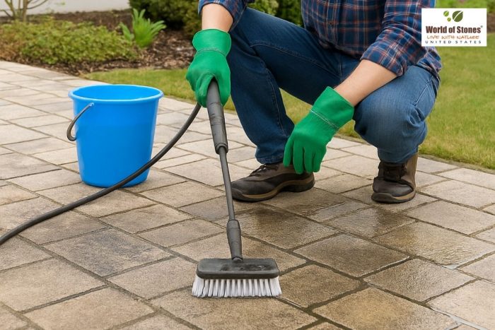 Pro Tips to Clean and Maintain Stone Pavers | World of Stones USA
