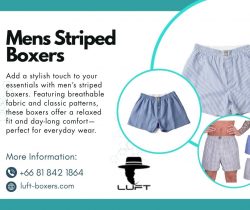 Mens Striped Boxers – Stylish Comfort for Everyday Wear
