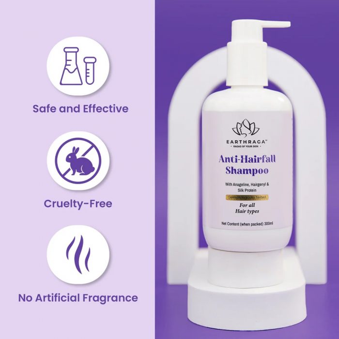 Earthraga – Mild Shampoo for Hair Fall with Ayurvedic Care