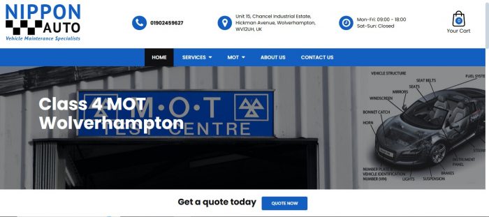 Nippon Autos is trusted MOT Centre Wolverhampton