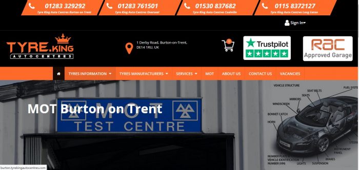 MOT Test Burton on Trent