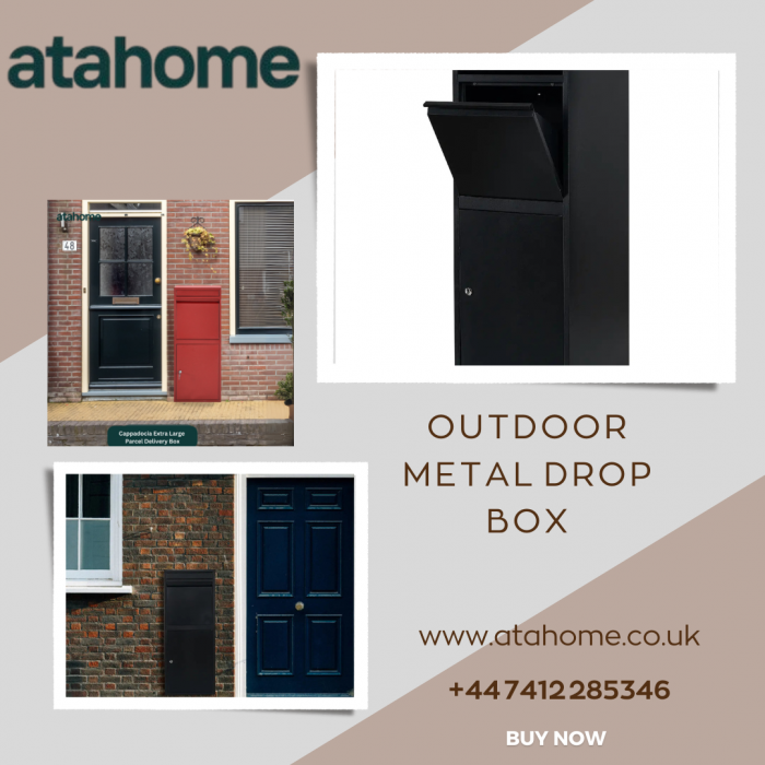 Outdoor Metal Drop Box by Atahome for Secure Deliveries