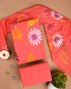 Buy Discharge Print Jaipuri Cotton Suits Online in India