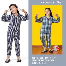 Stylish Comfort Night Dress for Kids Girls