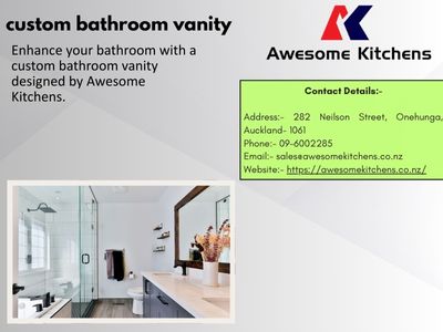 Stylish Custom Bathroom Vanity Solutions at Awesome Kitchens