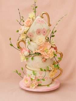 Custom-Made Teacup Cake in New York