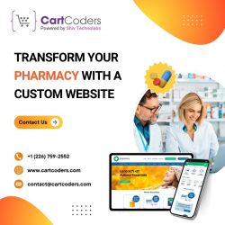 Custom Pharmacy Website Development Services by CartCoders