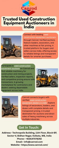 Trusted Used Construction Equipment Auctioneers in India
