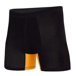 Men’s Bamboo Boxer Briefs Black Gold – Anti-Chafe | Frank and Beans