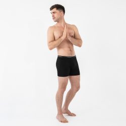 3-Pack Men’s Maxi Cozy® Black Cotton Boxer Briefs | Frank and Beans