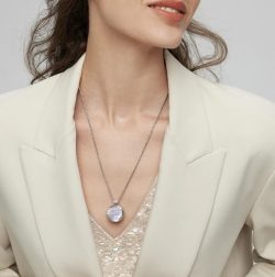Stylish Real Black Obsidian Necklace | Totwoo