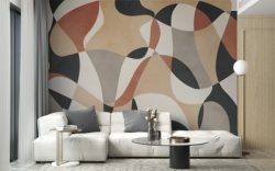 Contemporary Geometric Shapes Wallpaper