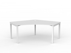 OL Axis Single 120° Workspace Corner Desk