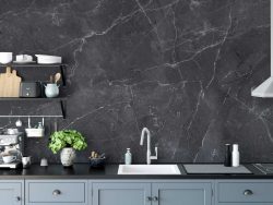 Black Gray Marble Wallpaper Mural for Modern Walls