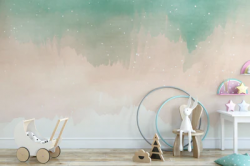 Colorful Watercolor Ombre Wallpaper Mural