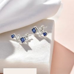 Buy Blue Serenity Ear Cuffs – Lab Diamond Earrings for Women