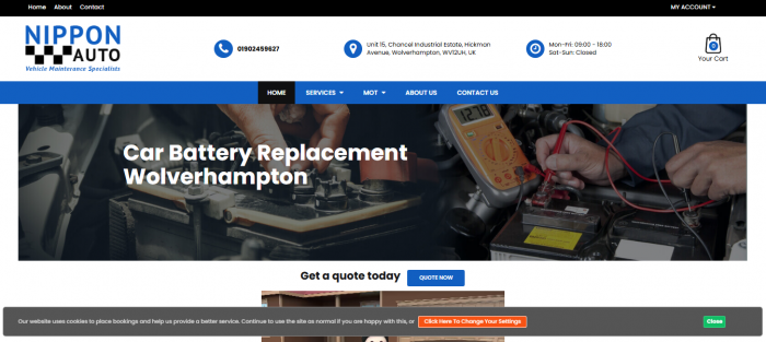 car battery replacement Wolverhampton