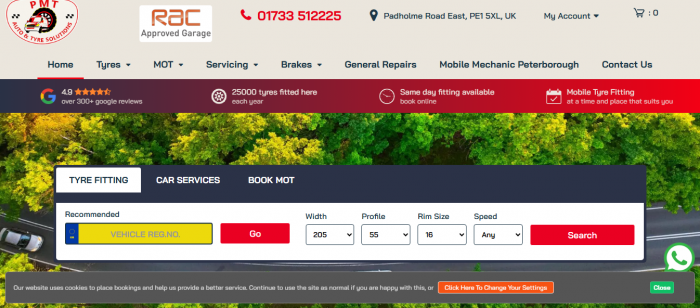 Buy Tyres Online in Peterborough