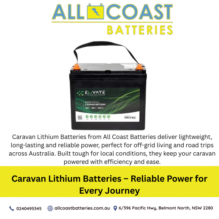 Caravan Lithium Batteries – Reliable Power for Every Journey | All Coast Batteries