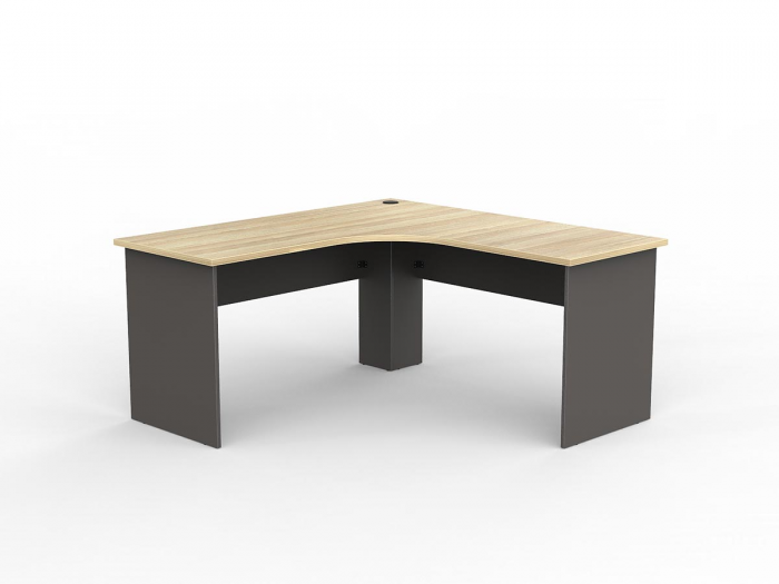 OL AltoSystem 90° Corner Workstation – Oak