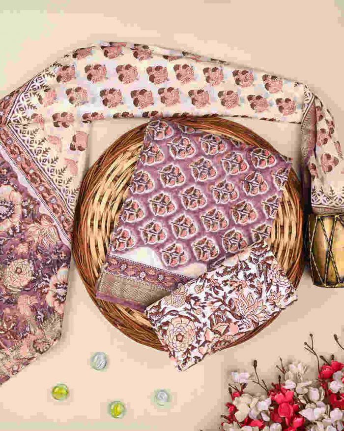 Shop Exclusive Print Maheshwari Silk Suit Online – Ethnic Adda