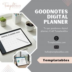 To get goodnotes digital planner, Call Templatables