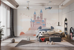 Childrens Fairytale Castle Wallpaper Mural