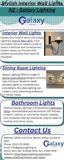 Stylish Interior Wall Lights NZ – Galaxy Lighting