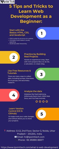 5 tips and tricks to learn web development as a beginner
