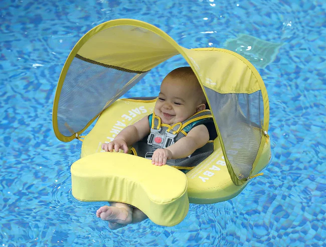 Infant Swimming Pool Floats With Anti-Flip Design