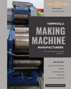 Reliable Vermicelli Making Machine Manufacturers for High-Quality Production