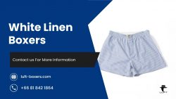 White Linen Boxers – Classic, Breathable, and Everyday Comfort