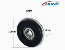 Y Groove Plastic Bearing Pulley
