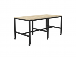 OL Axis Mobile Bar Leaner – Oak Top