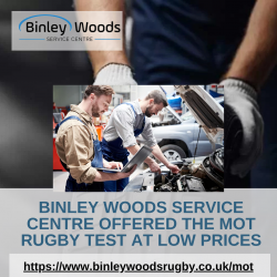 Binley Woods Service Centre Offered The MOT Rugby Test At Low Prices