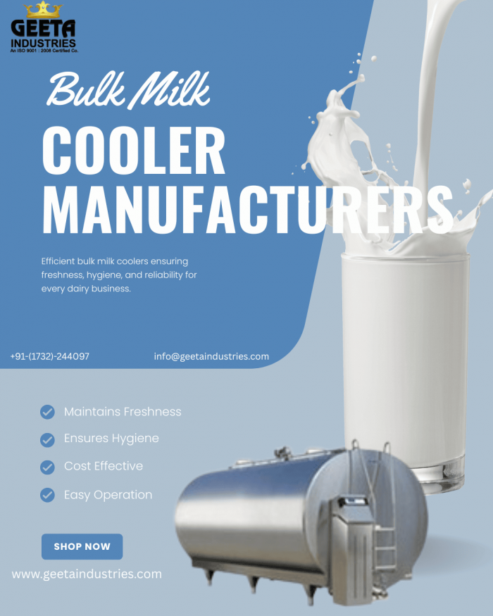 Efficient Bulk Milk Cooler for Reliable Dairy Storage Solutions