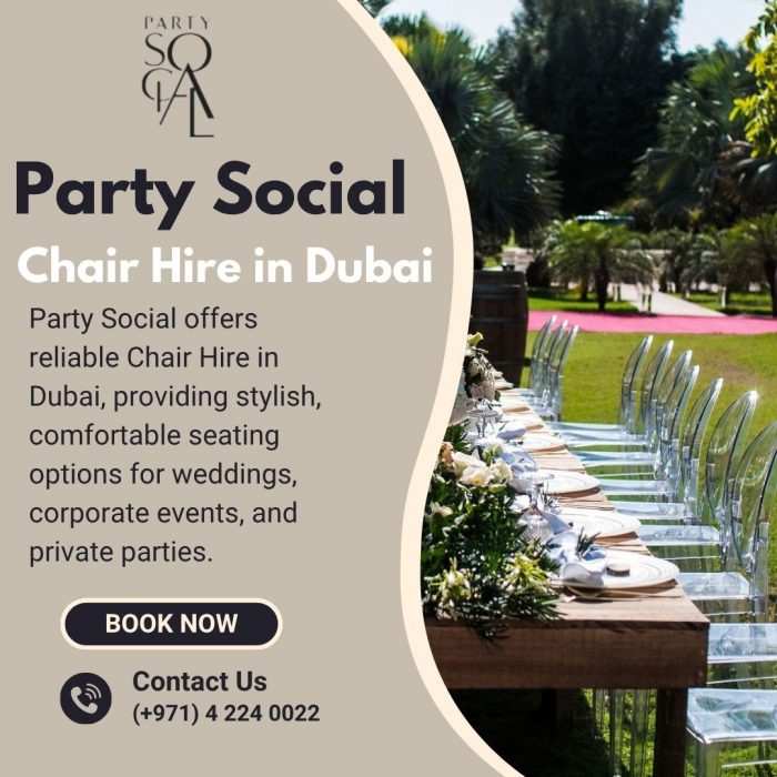Premium Chair Hire Services in Dubai for Every Occasion