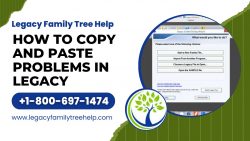 How To Copy And Paste Problems In The Legacy Family Tree Program