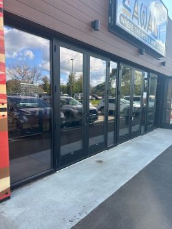 Expert Storefront Door Repairs and Wood Door Installation Services by DJ Commercial Door