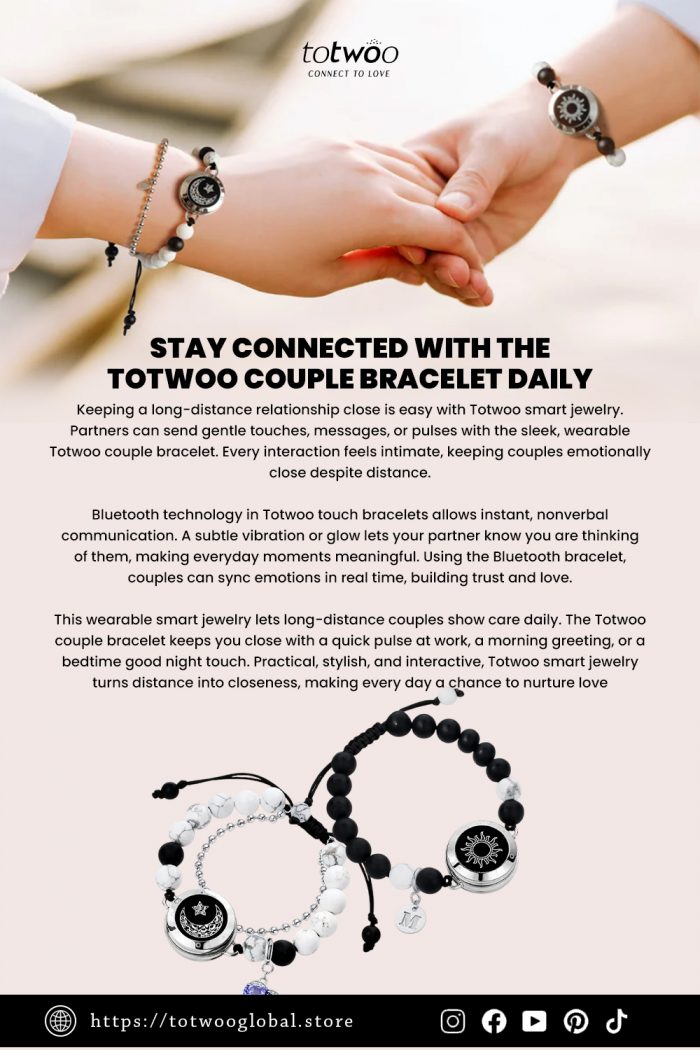 Stay Connected with the Totwoo Couple Bracelet Daily