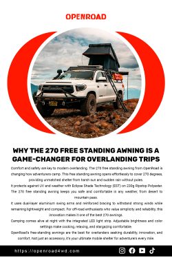 Why the 270 Free Standing Awning Is a Game-Changer for Overlanding Trips