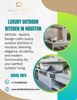 Artesa – Build & Design Creates Luxury Outdoor Kitchen in Houston