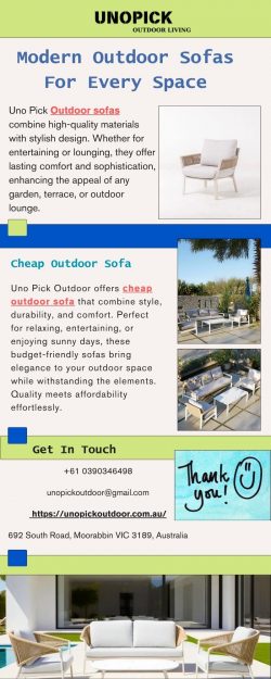 Modern Outdoor Sofas For Every Space