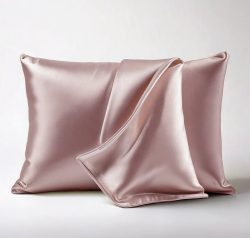 Rose Powder Blush silk pillowcase