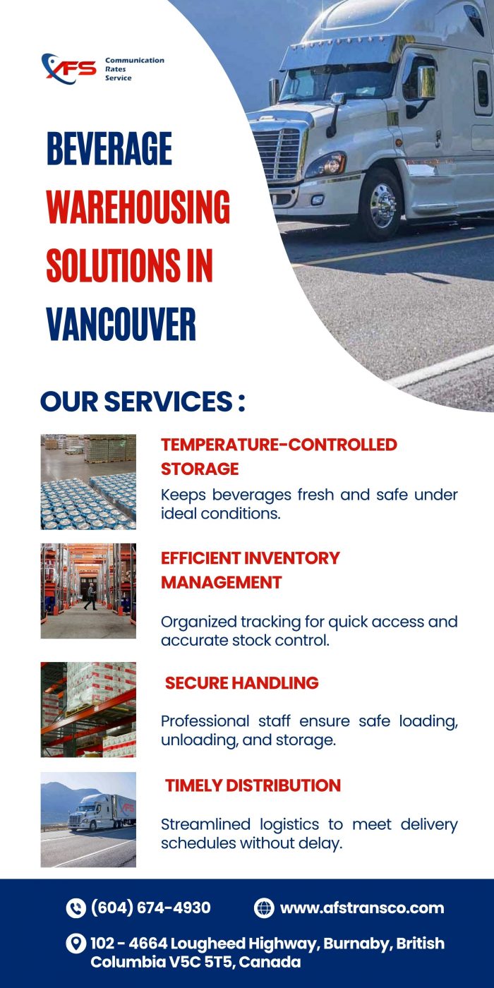 Secure Beverages Warehousing Solutions in Vancouver
